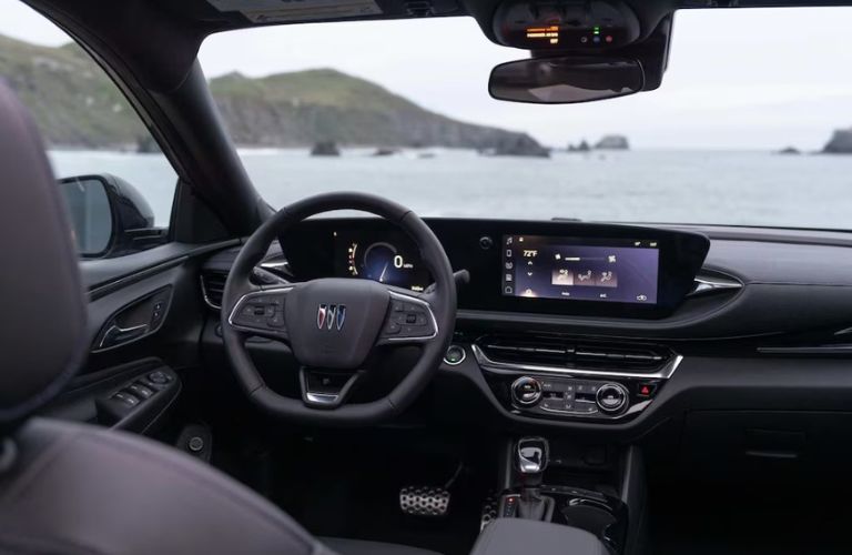 2025 Buick Envista dashboard and steering wheel